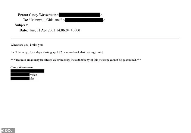 Casey Wasserman Expresses 'Deep Regret' Over Explicit 2003 Emails with Ghislaine Maxwell, Released by DOJ