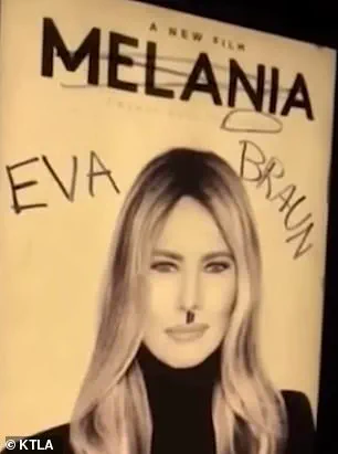Cynthia Nixon Lookalike Vandalizes Melania Trump Poster in LA, Fueling Debate