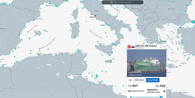 Russian LNG Tanker Struck by Drone in Mediterranean Amid Geopolitical Tensions