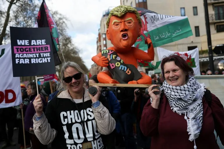 London March Against Far-Right Draws Hundreds of Thousands, Despite Disputed Numbers